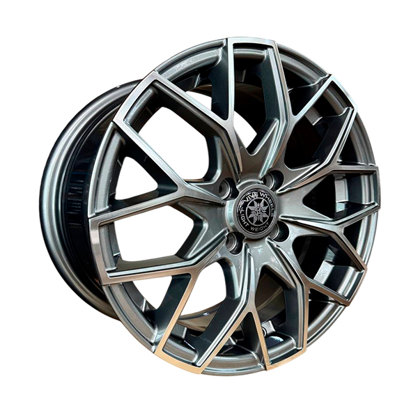 диски VIVE V-06 (JT091B) 6,5xR15 4x100 73,1 40 GRAY MACHINE FACE